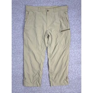 ExOfficio Pants Khaki Insect Shield Nylon Hiking / Mens 40x32